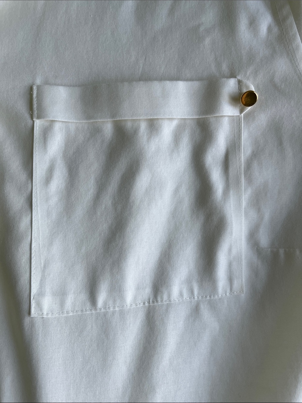 Chico's No Iron Button-Back Detail Ivory Blouse - Size S - Like new - Picture 10 of 11